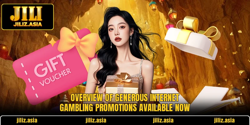Overview of generous internet gambling promotions available now