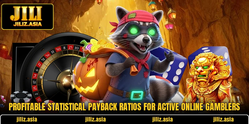 Profitable statistical payback ratios for active online gamblers