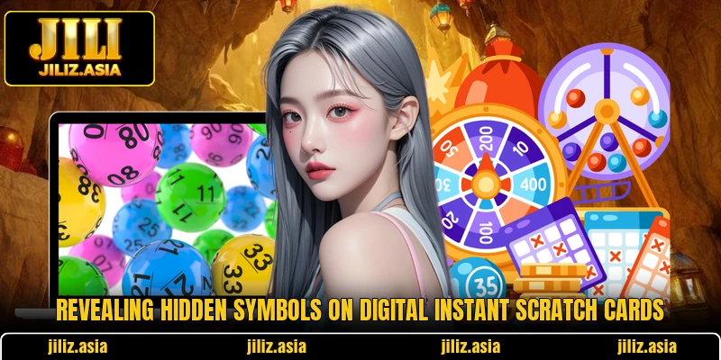 Revealing hidden symbols on digital instant scratch cards Revealing hidden symbols on digital instant scratch cards